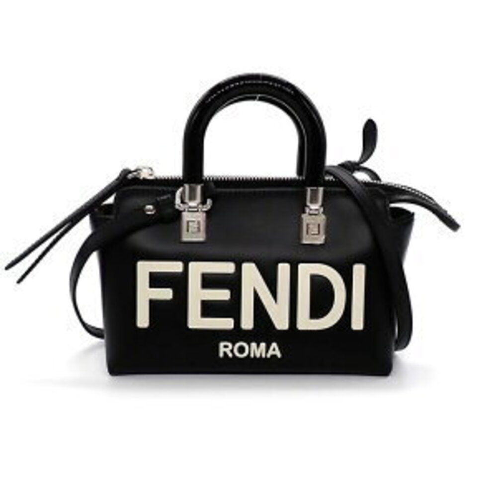 Fendi Shoulder Bag By the Way Black Calfskin Leather